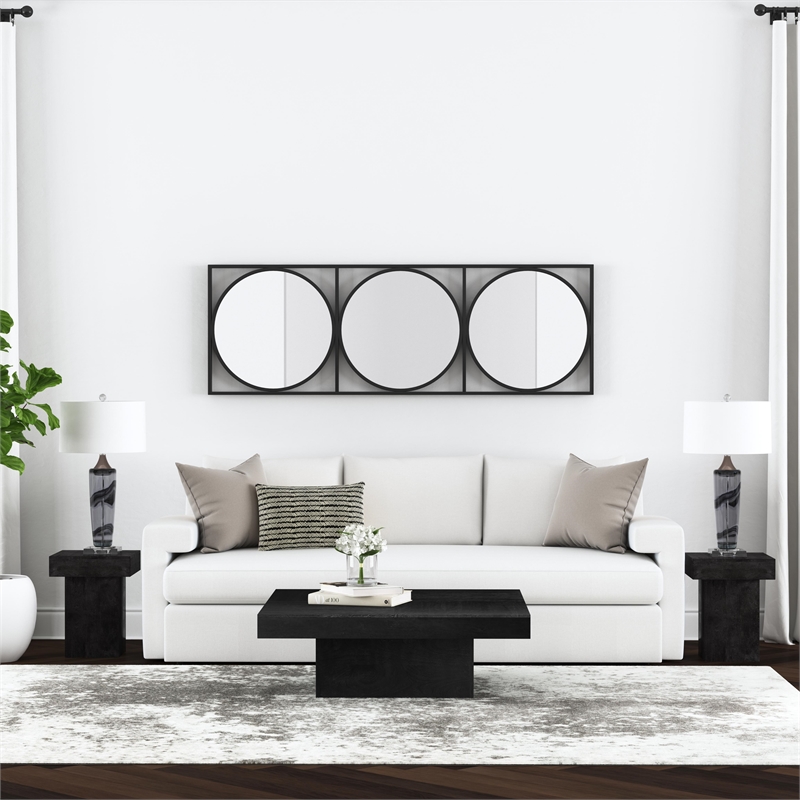 Bassett Mirror Nikola Glass Table Lamp in Gray and Clear