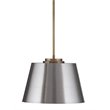 Lancaster Metal Pendant in Silver Brushed Steel