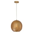 Bassett Mirror Britton Metal Gold Pendant in Natural Brass