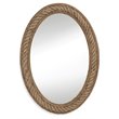 Bassett Mirror Rope Fabric Wall Mirror in Brown