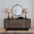 Bassett Mirror Quinn Metal Wall Mirror in Antique Bronze