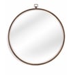 Bassett Mirror Quinn Metal Wall Mirror in Antique Bronze