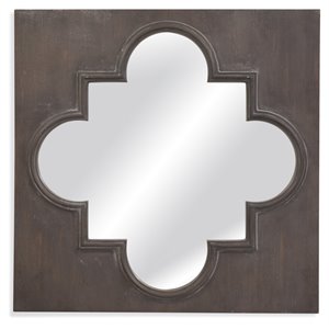bassett mirror boden wall mirror in distressed gray