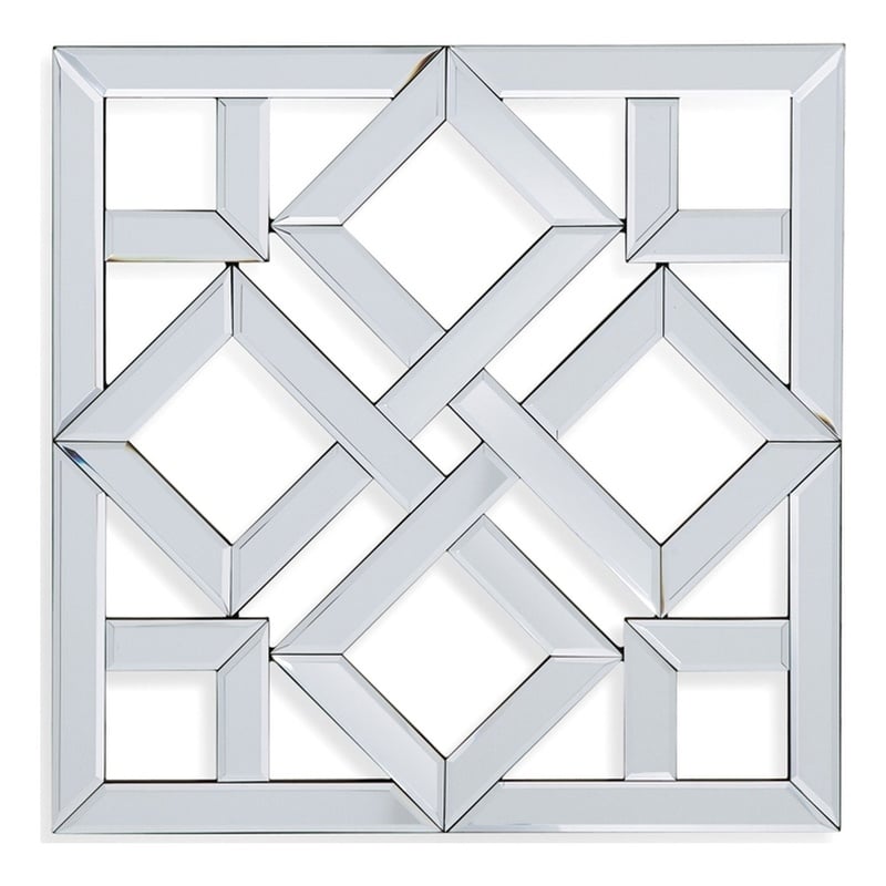 Bassett Mirror Vida Wall Mirror in Clear Mirror Glass