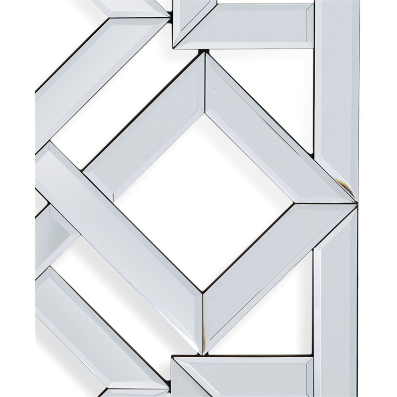 Bassett Mirror Vida Wall Mirror in Clear Mirror Glass