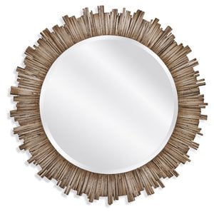 bassett mirror draper wood wall mirror in white washed