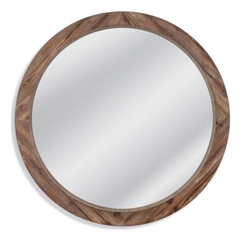 Jacques Wood Wall Mirror in Natural