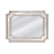 Bassett Mirror Jules Wall Mirror in Clear Mirror Glass Engineered Wood