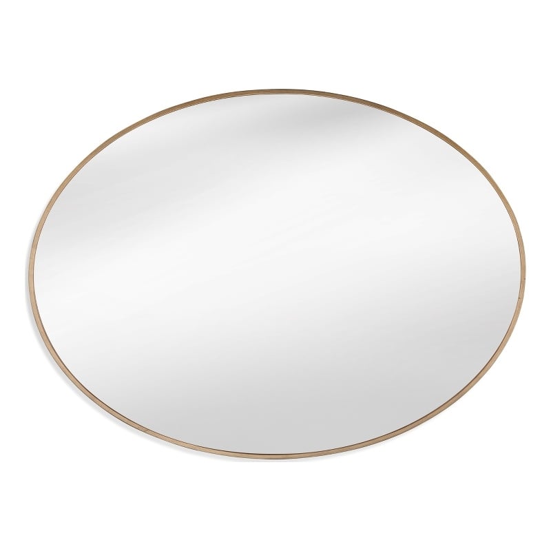 Brigitte Metal Wall Mirror in Gold Finish