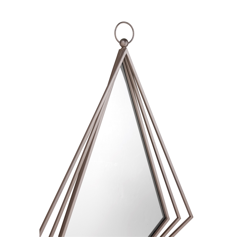 Bassett Mirror Chanda Metal Wall Mirror in Silver