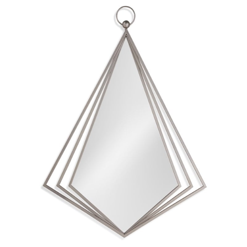 Bassett Mirror Chanda Metal Wall Mirror in Silver