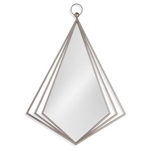bassett mirror chanda metal wall mirror in silver