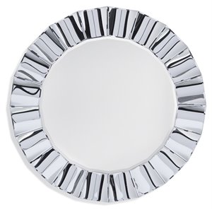 bassett mirror lavinia metal wall mirror in silver