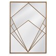 Bassett Mirror Jase Metal Wall Mirror in Gold Frame