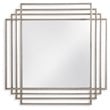 Bassett Mirror Gillis Metal Wall Mirror in Silver Leaf