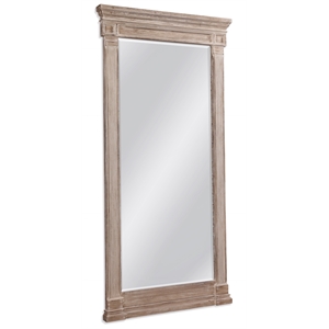 ione resin leaner mirror in distressed gray