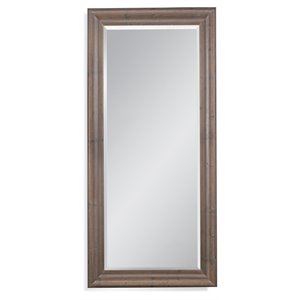 bassett mirror hitchcock leaner mirror in rustic brown