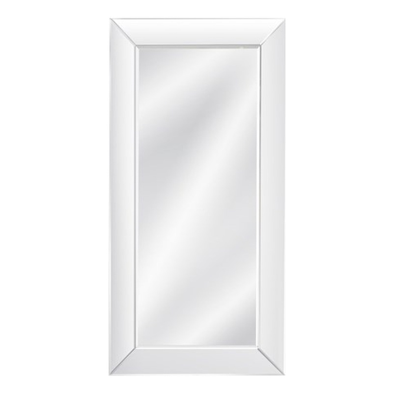 Whitman Leaner Engineered Wood Floor Mirror with Mirrored Frame