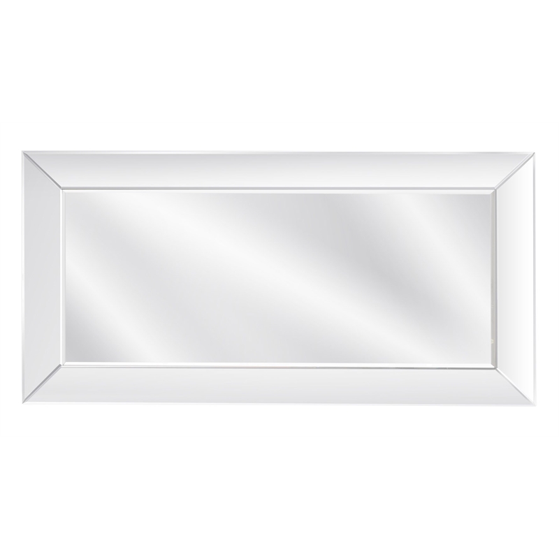 Whitman Leaner Engineered Wood Floor Mirror with Mirrored Frame