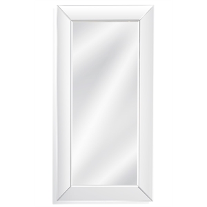 whitman leaner floor mirror with mirrored frame