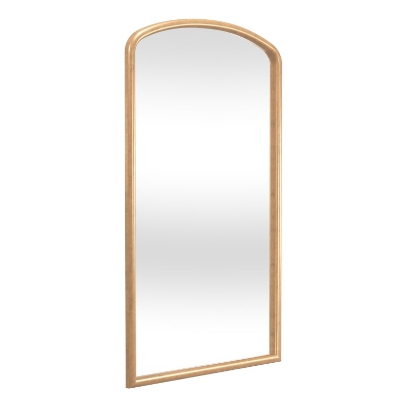Brookings Leaner Mirror in Antique Gold Leaf Polyurethane Frame