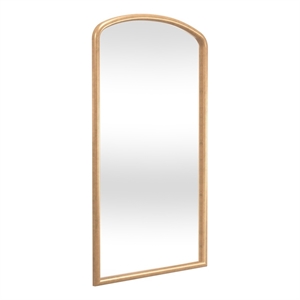 Brookings Leaner Mirror in Antique Gold Leaf Polyurethane Frame