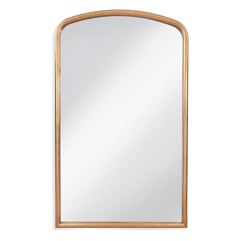 Brookings Leaner Mirror in Antique Gold Leaf Polyurethane Frame