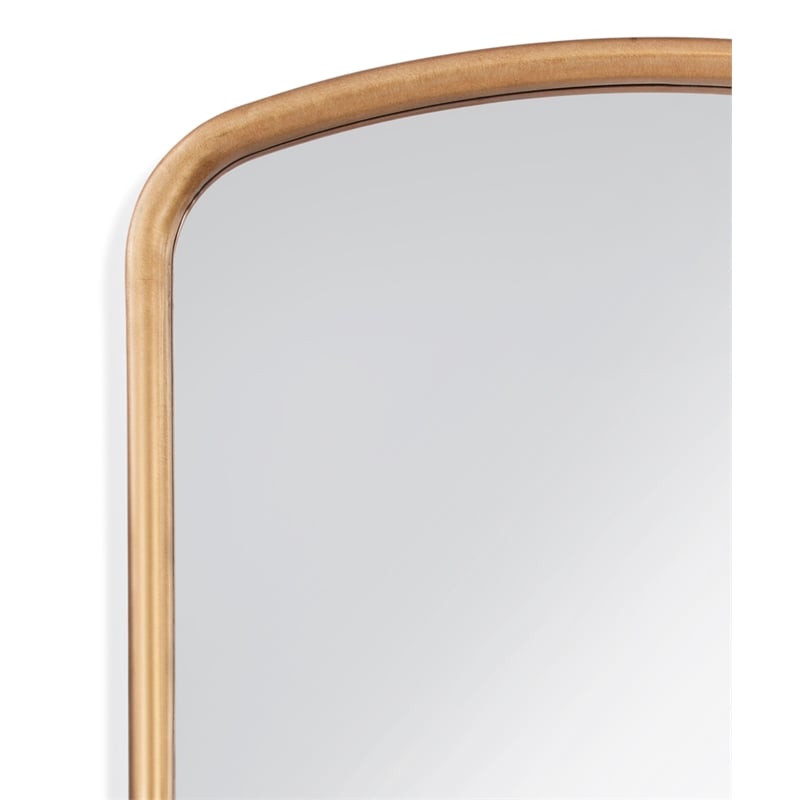 Brookings Leaner Mirror in Antique Gold Leaf Polyurethane Frame