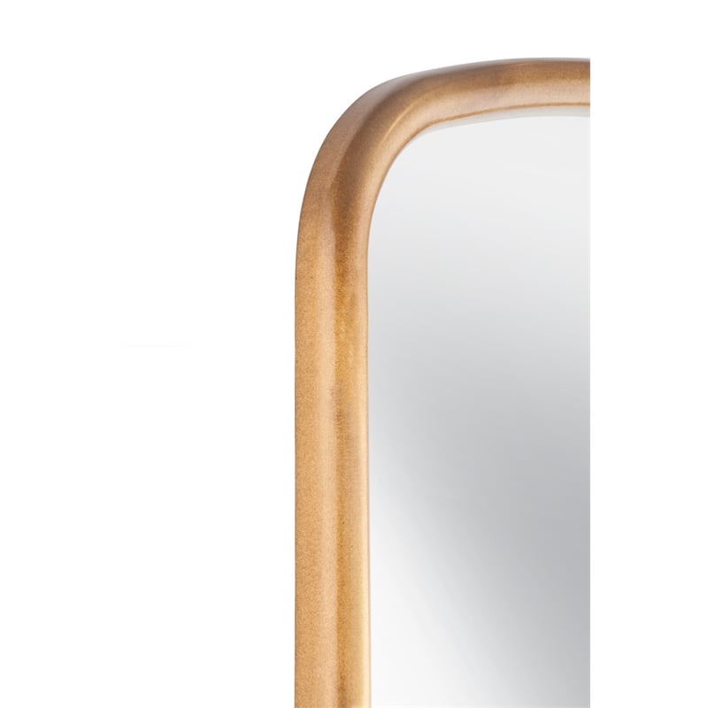 Brookings Leaner Mirror in Antique Gold Leaf Polyurethane Frame