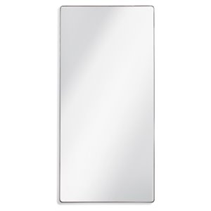 bassett mirror denley metal leaner mirror in chrome