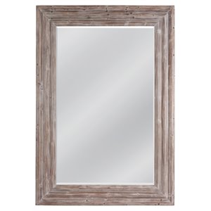 bassett mirror cornwall wood leaner mirror in silver