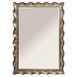 Bassett Mirror Pie Crust Leaner Mirror in Silver Leaf Polyurethane Frame
