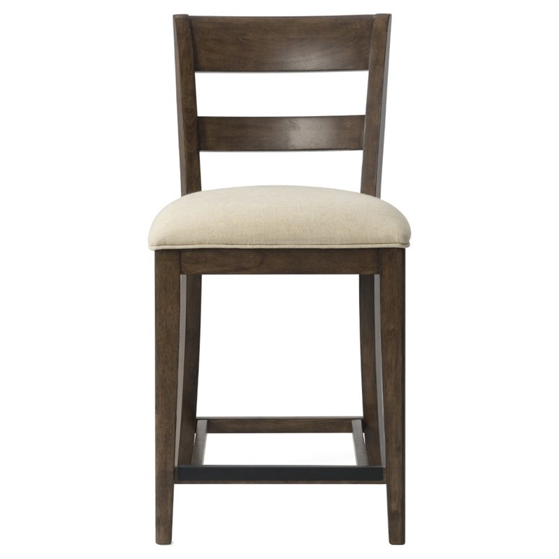 Bassett Mirror Paxton Counter Stool in Medium Brown