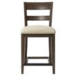 Bassett Mirror Paxton Counter Stool in Medium Brown