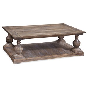 hitchcock rectangular wood cocktail table in smoked barnwood brown