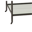 Whitman Marble Rectangular Cocktail Table in Bronze and Ivory Marble