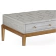 Perrine Wood Rectangular Cocktail Table in Soft Graphite Gray