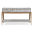 Perrine Wood Console Table in Soft Graphite Gray