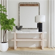 Newport Marble Console Table in Sun-Bleached Ash Brown