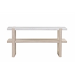 Newport Marble Console Table in Sun-Bleached Ash Brown
