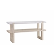 Newport Marble Console Table in Sun-Bleached Ash Brown