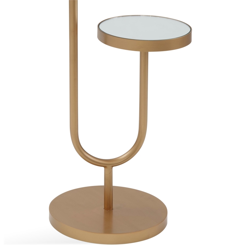 High-Low Metal Scatter Table in Gold Metal