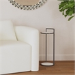 Surrey Marble Scatter Table in Black and White