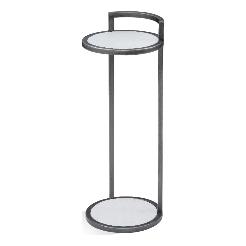 Surrey Marble Scatter Table in Black and White