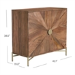 Neskowin Two Door Cabinet in Brown Mango Wood