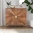 Neskowin Two Door Cabinet in Brown Mango Wood