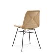 Bassett Mirror Mandao Chair in Tan Seagrass and Metal