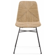 Bassett Mirror Mandao Chair in Tan Seagrass and Metal