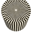 Teague Wood and Bone Accent Table in Black