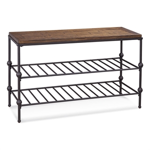 Emery Wood Console Table in Barnside Brown